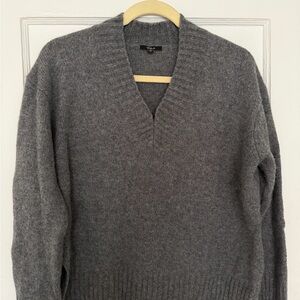 Rails Women's Gray V-Neck Sweater